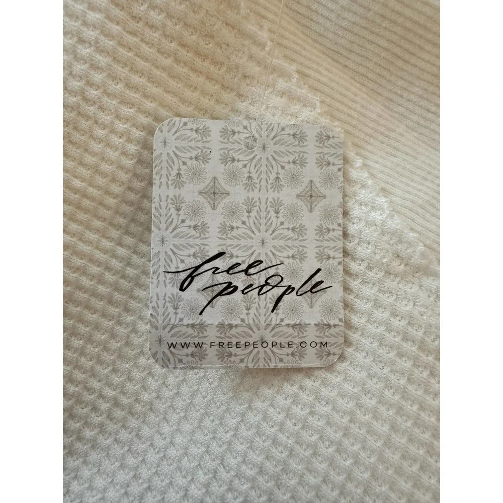 Free People Santa Clara Thermal Shirt White - Picture 10 of 11